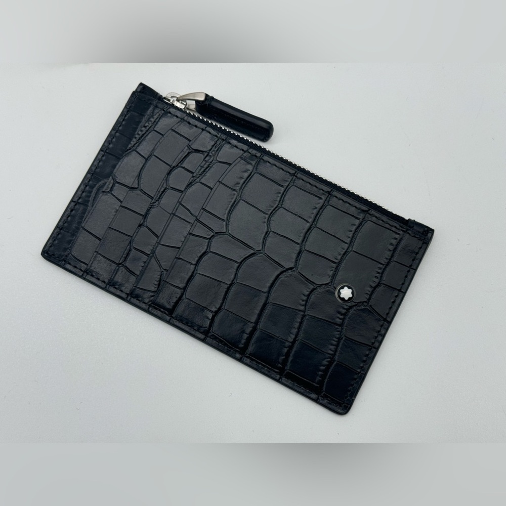 MONTBLANC SELECTION BLACK 5CC CARD HOLDER WALLET POUCH NEW 100% GENUINE RP $395